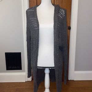 Hollister Long Gray Cardigan
